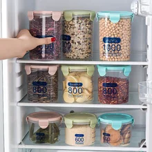 Ермакова герметичный контейнер для хранения еды PP Кухонный Контейнер для хранения сухих продуктов банка с чешуей ящик для хранения продуктов с легким замком