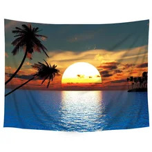 3 размера полиэфирный гобелен пляжный коврик для йоги ковер для путешествий домашний художественный Декор моющаяся занавеска для спальни