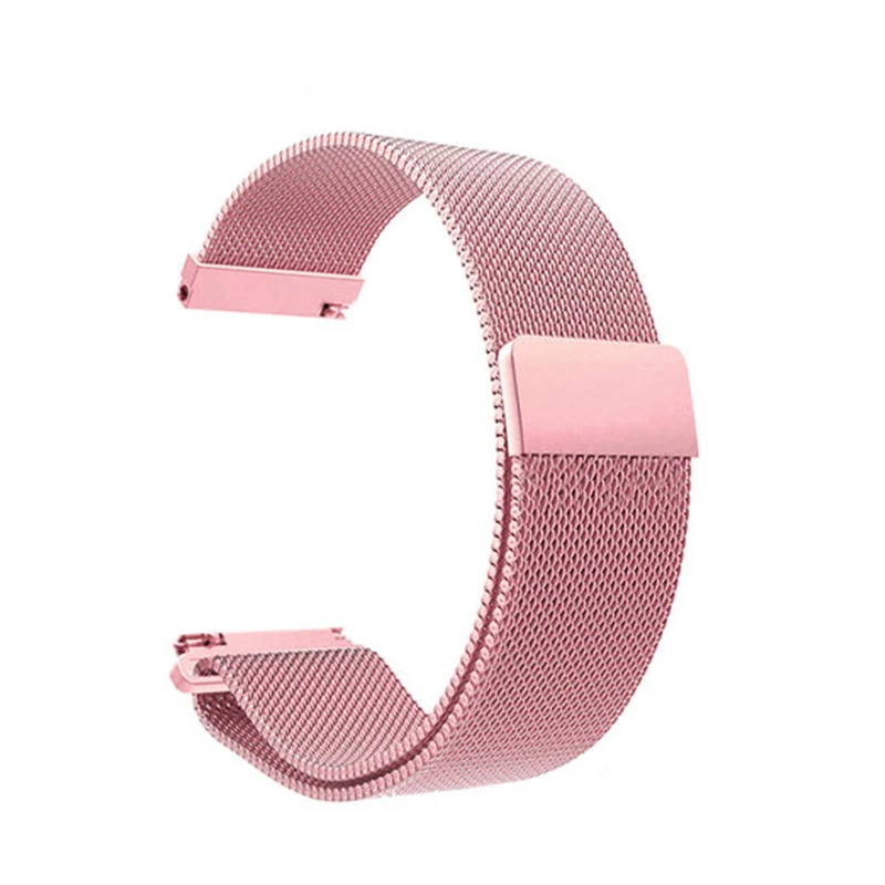 Metal Pink NO-Border 20 мм умный браслет силиконовый ремешок Красочные умные часы аксессуары ремешок для Z7 P68 I5 P70 T80 умные часы - Цвет: Metal Pink