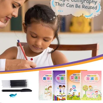 

Magic Calligraphy That Can Be Reused Handwriting Copybook Set For Kid Letter Writing Art Supplies Reusable Handwriting Post Set