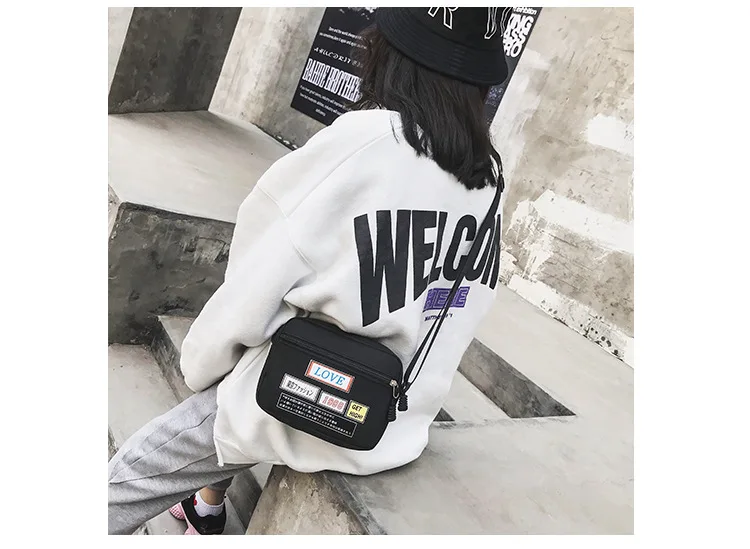 Wide-Strap Bag Fairy New Style Fashion Harajuku Square Sling Bag Shoulder Honey Disco Dancing Bag