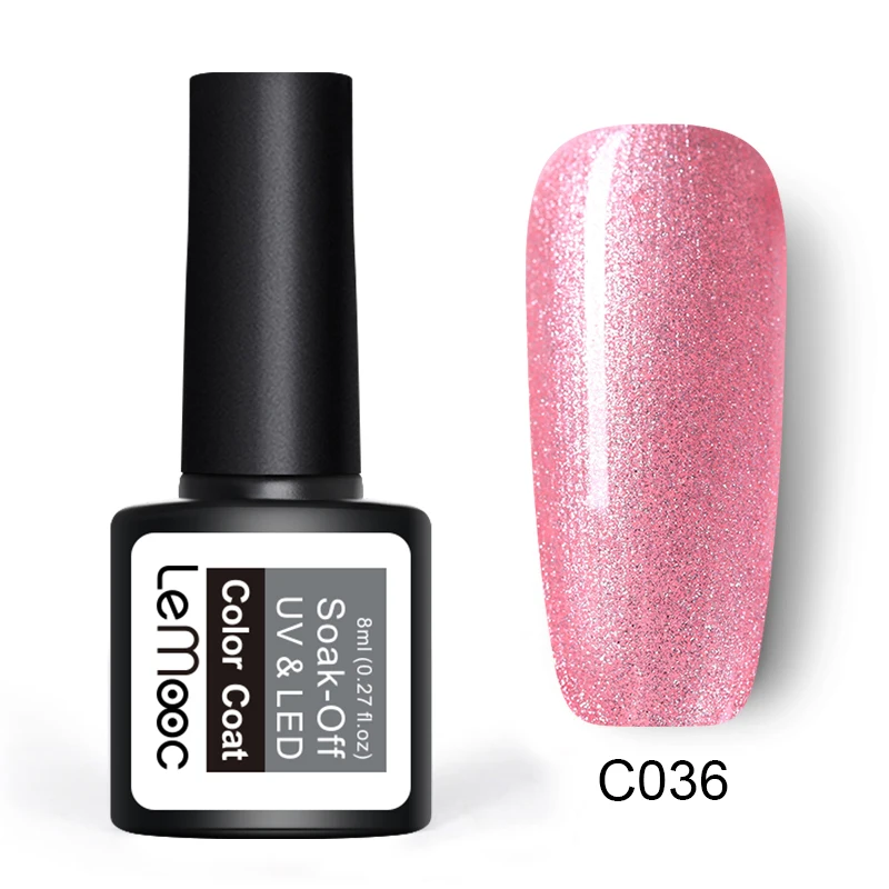 C036 LEMOOC Гель-лак набор все для маникюра Полупостоянный Vernis верхнее покрытие УФ светодиодный гель лак удаляющийся замачиванием Гель-лак для ногтей - Цвет: C036