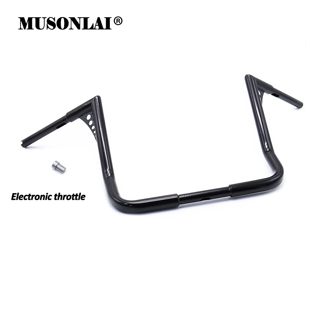 25mm 1'' Motorcycle Ape Hanger Handlebar Electronic Throttle Handle Bar