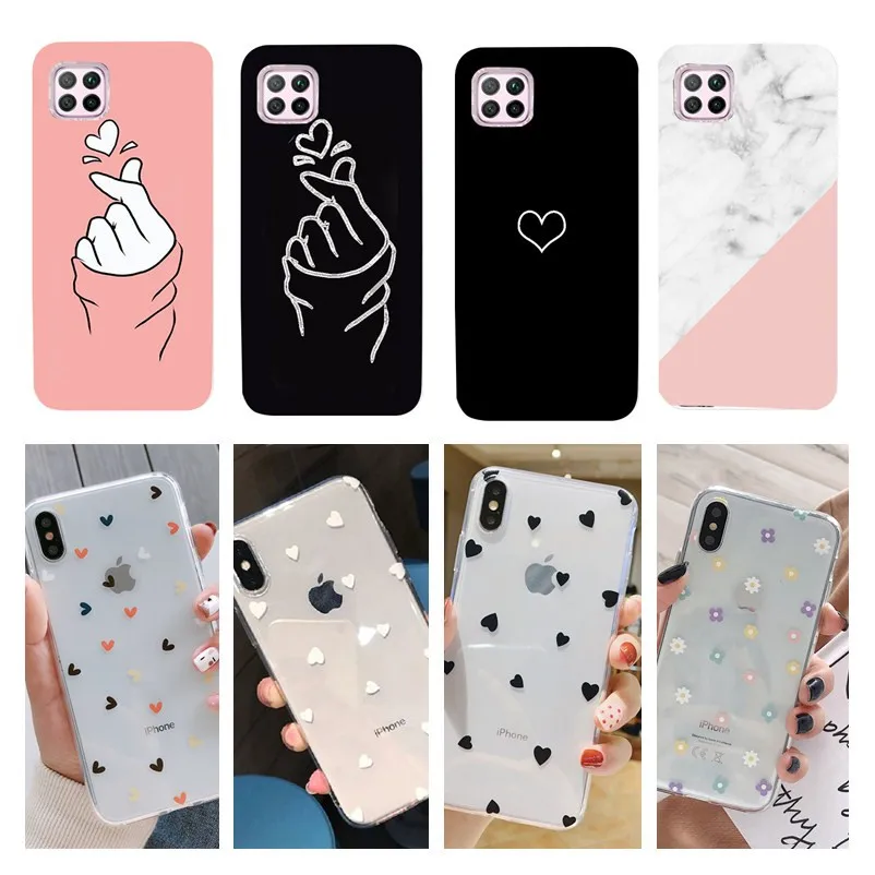 Силиконовый чехол для Huawei P40 lite E мягкая задняя крышка из ТПУ телефона Pro P30 Mate 30 Lite