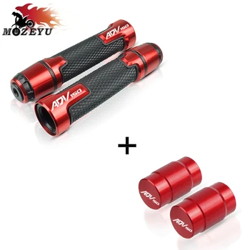 

For HONDA ADV150 XADV 150 2019-2020 New Motorcycle Wheel Tire Valve Caps Cover&Aluminum + plastic Hand Grips ADV 150 Handle bar