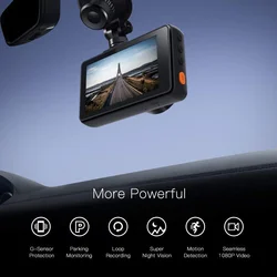 Cámara de salpicadero 1080P FHD DVR para coche, grabadora de conducción, pantalla LCD de 3 pulgadas, gran angular de 170 °, Sensor G, WDR, Monitor de estacionamiento, bucle Rec