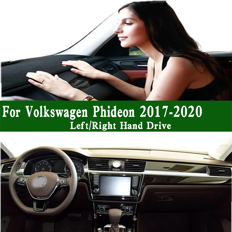 

For Volkswagen Phideon 3E8 3E9 480 V6 380TSI 2017-2020 Dashmat Dashboard Cover Protective Pad Anti-Dirt Proof Dash Mat
