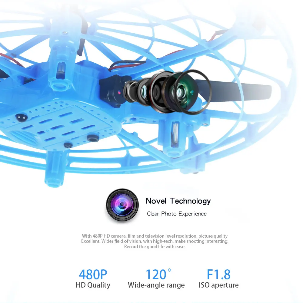 F66 мини Дрон новейший одиночный mavic air часы RC светодиодный светильник датчик