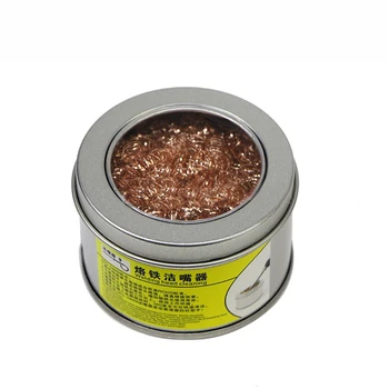 

Desoldering soldering iron mesh filter cleaning nozzle tip copper wire ball clean ball dross box Cleaning Ball