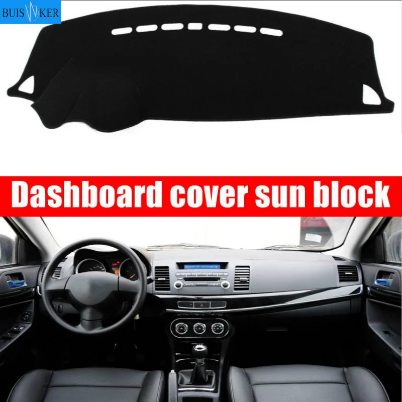 

Car Dashboard Cover Mat Pad Sun Shade Instrument Protective Carpet For Mitsubishi Lancer EX 2008 2009 2010 2011-2017 Accessories