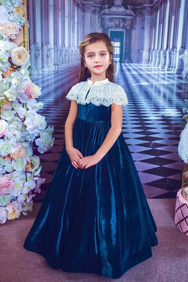 hot-selling-kids-velvet-dresses-royal-blue-floor-length-a-line-empire-wedding-flower-dresses-for-gitls-one-piece-per-opp-bag (1)