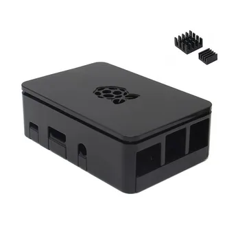 

Black Raspberry Pi Case Enclosure Box V4 With Heat Sink For Raspberry Pi 3/2/B+