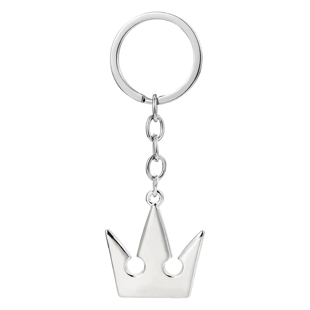 Fashion Crown Men Keychain Silver Color Game Kingdom Hearts Key Ring For Women Metal Chaveiro Keychains Jewelry Gifts | Украшения и