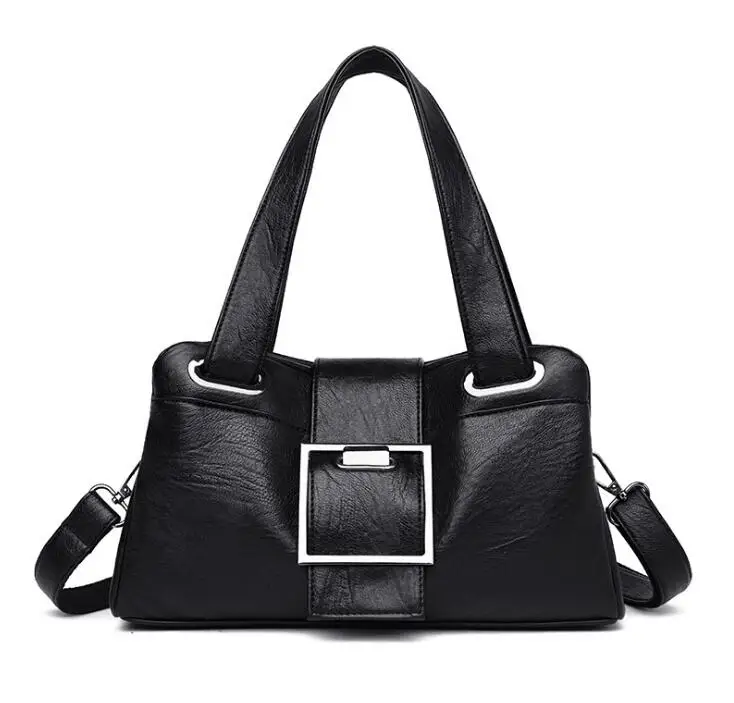 

free shipping 2019 new soft leather lady's handbag stylish pillow bag stylish cross-body bag for women