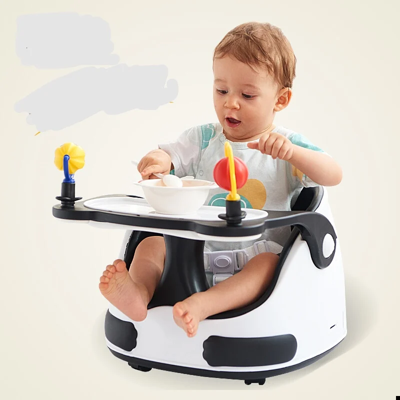 Белый Booster seat детское кресло высокий стул kinderstoel подвижный детский стульчик для кормления chaise haute bebe rehausseur de chaise sillon bebe - Цвет: Белый