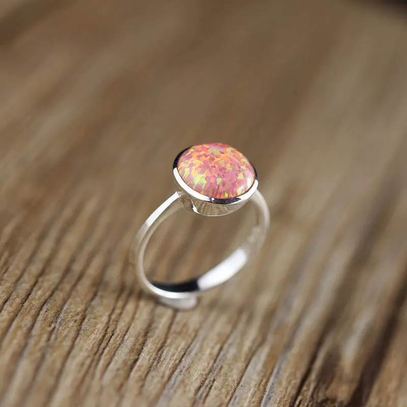 

2019 Anel Feminino Pure Ornaments Thai Sterling Hand Act The Role Of Simple Design Ms Opal Ring Manufacturer Direct Selling