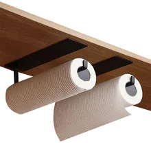 

New Non Perforated Paper Towel Holder Toilet Paper Hanger Roll Paper Holder Fresh Film Storage Rack Wall Hanging Shelf Hot Sale