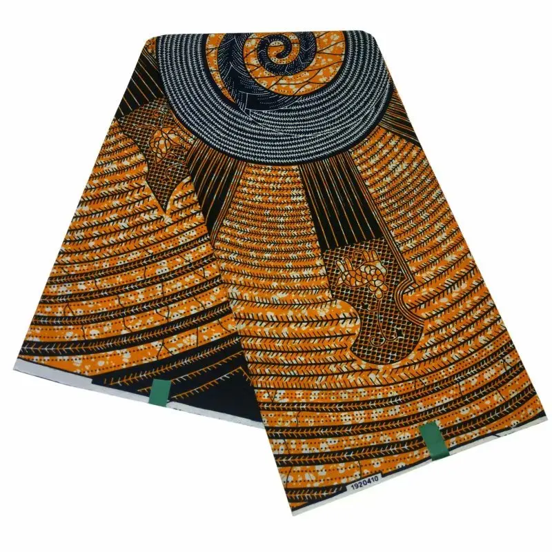 S006M African Nigerian Real Wax Fabric for Women Ankara Cotton Prints Super Fashion Quality Wax Fabric For Hollandies