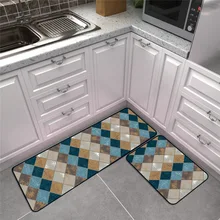 Ретро марокканский длинный кухонный коврик для ванной, напольный коврик, домашний коврик для входа, впитывающий ковер для спальни, гостиной, нескользящий