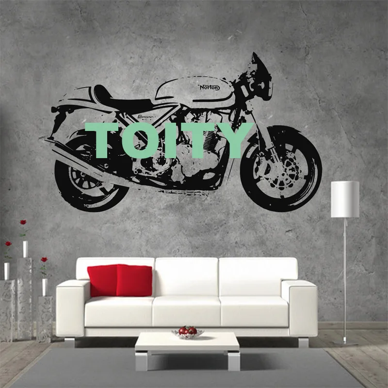 29 дизайнов DUCATI мотоцикл Suzuki стикер на стену Triumph Norton плакат мотоцикл виниловая наклейка Harley Chopper Фреска