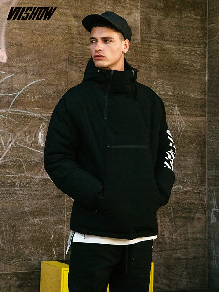 

VIISHOW White Duck Men's Down Jacket Brand Winter Jacket For Men Doudoune Homme 2018 Printed Men's Winter Jacket Coat YC2080174