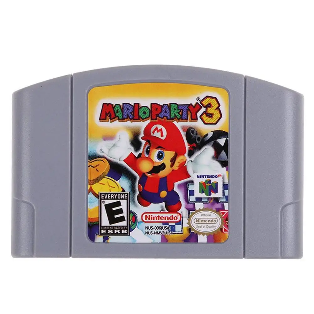 Mario Party 2 Картридж для видеоигр kingd 64 N64 Smash консольная карта 64 бит игры английский язык версия США - Цвет: Mario Party 2