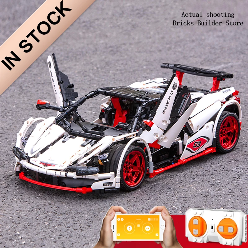

13067 MOC-3918 Veneno Roadster Compatible with 20087 RC&APP Control Building Blocks Bricks DIY Birthday Educational Toys Gifts
