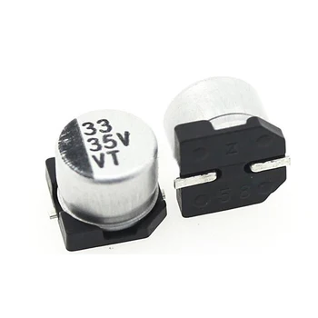 

10PCS Electrolytic capacitor 35V33UF 6.3*5.4mm SMD aluminum electrolytic capacitor 33uf 35v