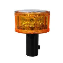 12 шт. желтый светодиодный мигающий светильник на солнечной батарее Предупреждение светильник на солнечной энергии, Предупреждение светильник для безопасности дорожного движения