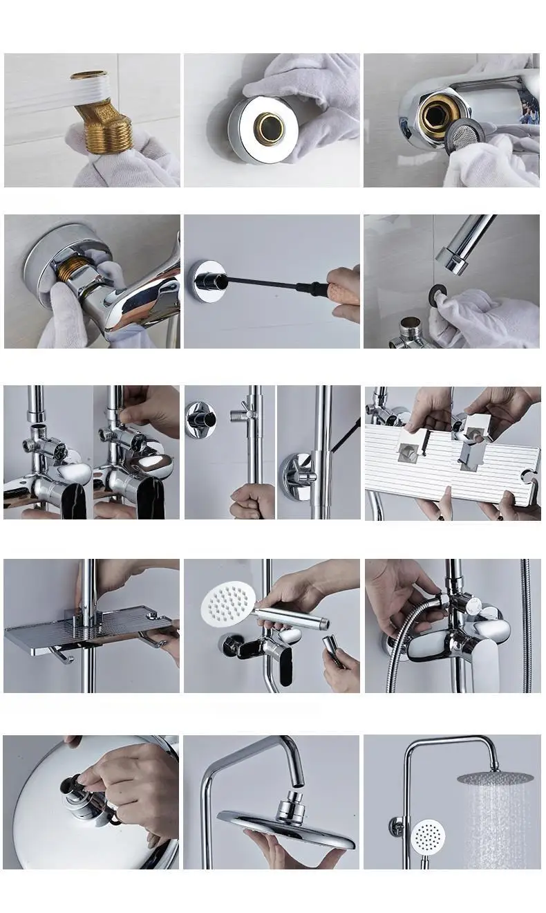 Баньейро Коломна дуча ванная комната Dusche Electrica Choveiro Douchette Regadera Regendouche Chuveiro Eletrico Душ Набор