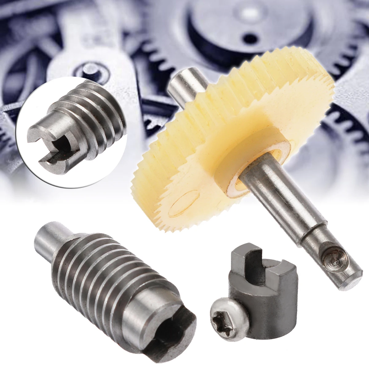 1Set DIY 28mm Plastic Worm Reduction Gear Set Metal Wheel Speed Reducer Gearset Accessory Tools 1Set DIY 28mm Plastic Worm Reduction Gear Set Metal Wheel Speed Reducer Gearset Accessory Tools