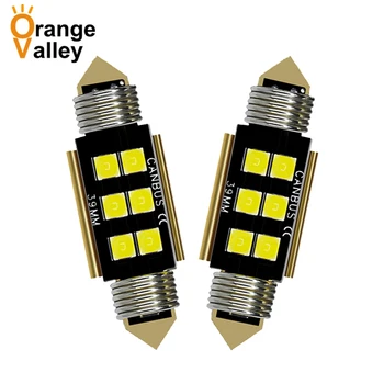 

200Pcs Car Festoon C5W LED 31 36 39 41 mm bulb 3030 6 SMD reading lamp Auto Interior Light CANBUS Error Free DC 12V