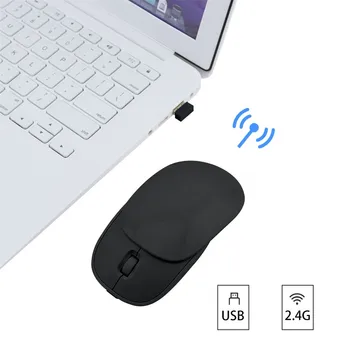 

USB Mouse for Laptop Computer Wireless Mouse Rechargeable 1600 DPI Optical Gaming Mouse Slide Cover 108#2