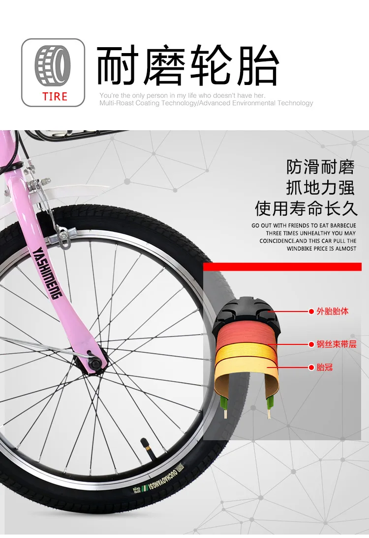 Factory Direct Princess Bicycle Single Speed Folding 18 Inch Child Stroller Children's Folding Bike