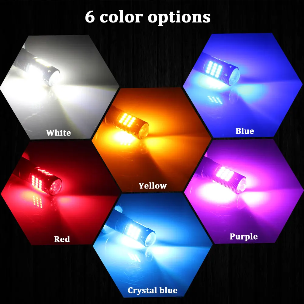 2X без ошибок H1 H3 Светодиодный светильник супер яркий 42SMD Автомобильный светодиодный дневной светильник DRL противотуманный светильник белый/красный/желтый/синий/кристально-синий/фиолетовый