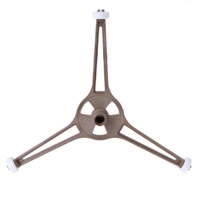 Bandeja de plástico en forma de triángulo para horno microondas, soporte para placa plana de vidrio de 24,5 cm