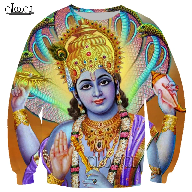 

HX 2021 Newest Popular Indian Goddess 3D Print Men Women Casual Sweatshirt Unisex Harajuku Hip Hop Autumn Couple Wild Tops