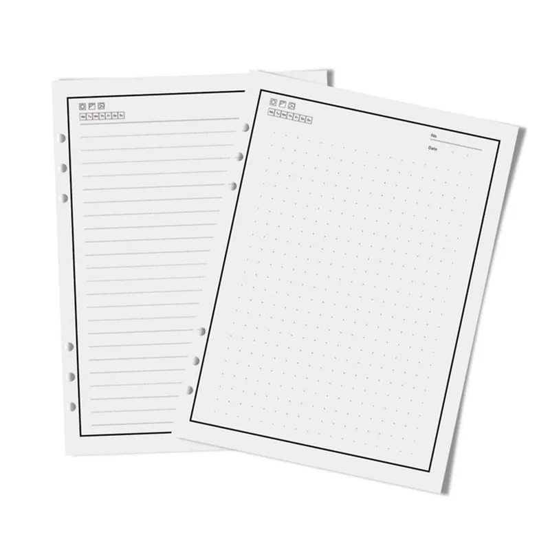 Lined and Dotted 50 листов страницы совместимы с ПУ A5 smart notebook - Цвет: Lined and Dotted