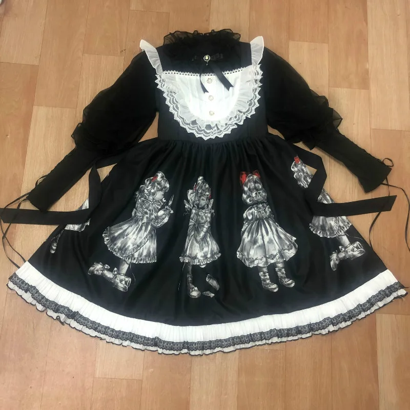 Gothic Lolita Dress Dark Angel Demon Series Halloween Girl