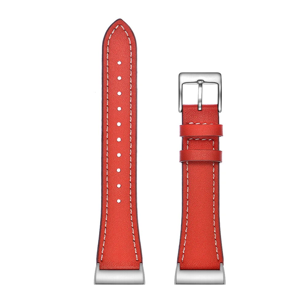 red-A Кожаный ремешок для браслета Fitbit charge 2 кожаный ремешок для Fitbit charge 3 ремешок умный Браслет Смарт-часы ремешок на запястье - Цвет: red-A