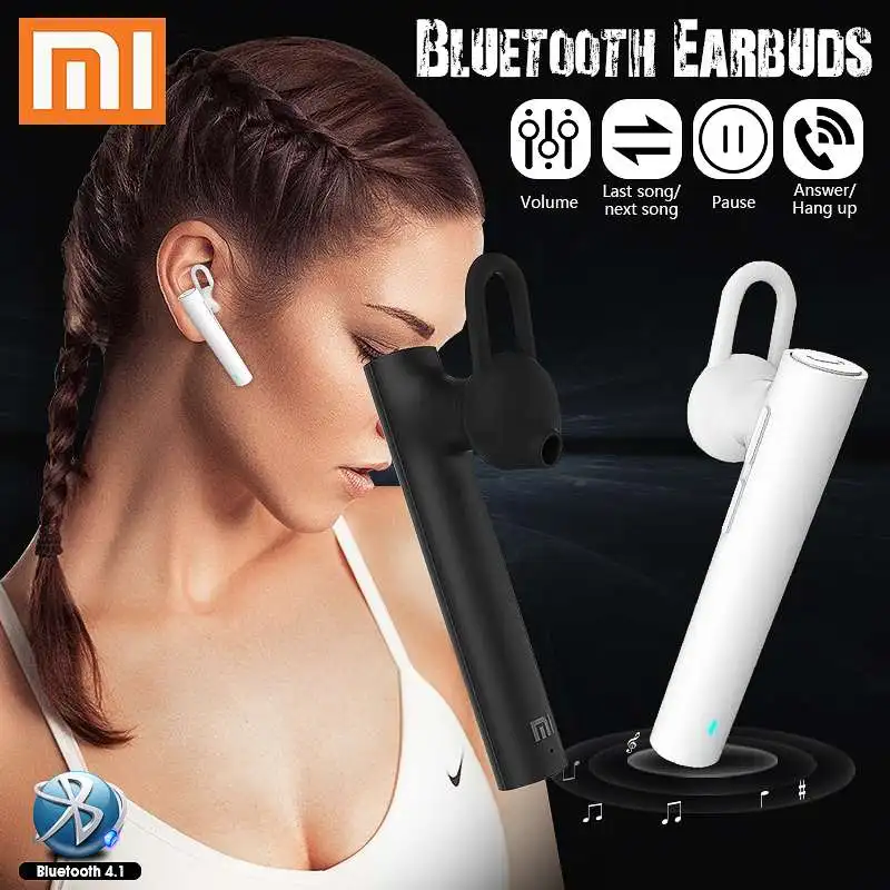 Оригинальные bluetooth-наушники Xiao mi, молодежная версия, гарнитура с шумоподавлением, bluetooth 4,1, Xiaomi mi, handfreeнаушники с mi c