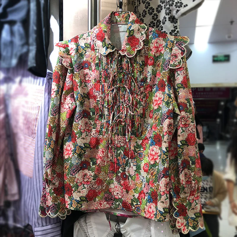 AELESEEN Runway Fashion Women Blouse High Quality