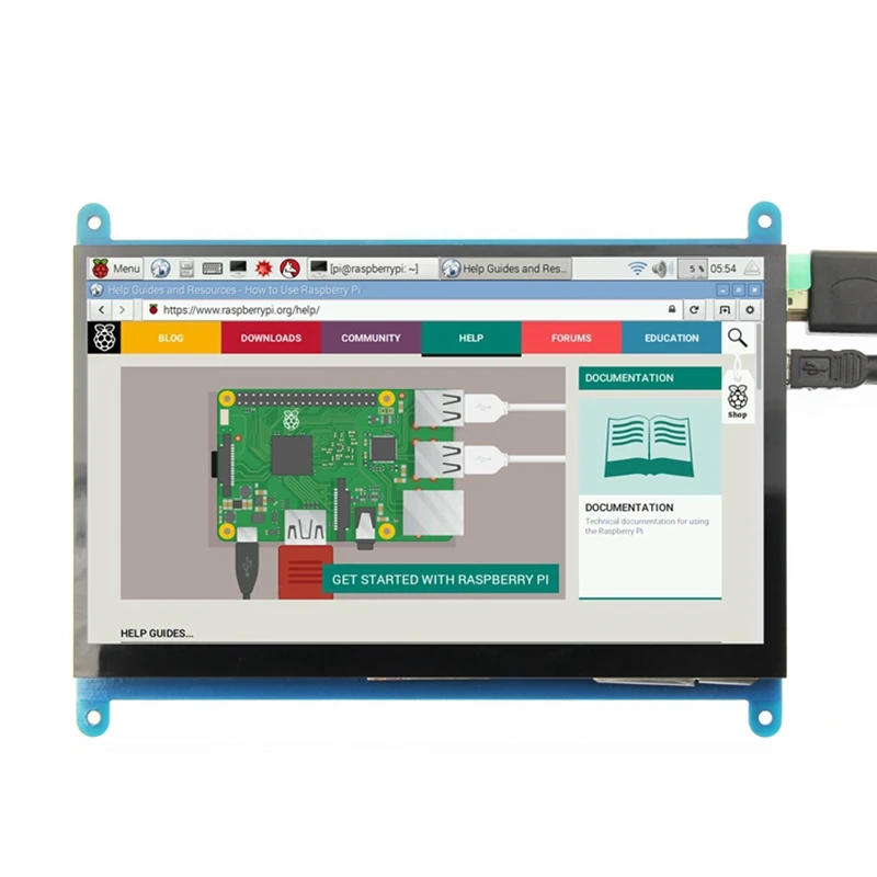 Горячая 3C 7 дюймов ЖК HDMI пресс экран дисплей TFT панель модуль 1024x600 для Banana Pi Raspberry 4B