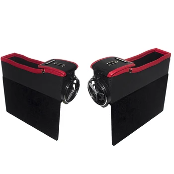 

Car Seat Clearance Catcher Filled Cup Holder Storage Box Pu Leather Coin Storage Box