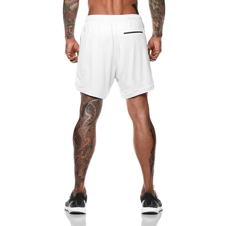 casual shorts for women Hot Selling 2 In 1 Shorts Men 2020 Summer Fitness Shorts Men Double Deck Sports Sweat Shorts Men Bodybuilding Sweatpants maamgic sweat shorts