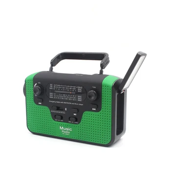 

Portable Outdoor Hand Crank Powerful LED Flashlight AM/FM Solar Radio Solar Electric Torch Dynamo Bright Lamp Bluetooth speaker