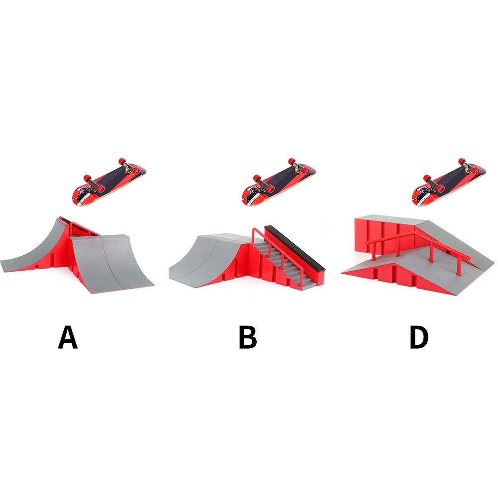 Играйте в детские игрушки Экстремальные виды спорта палец скейтборд парк набор сплав мини рампа Крытый подарок обучающая комбинация игра обучение DIY