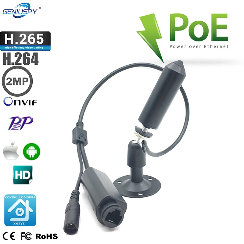 1080P POE Power Mni Covert IP камера видеонаблюдения сетевая видеокамера Поддержка Onvif Мини