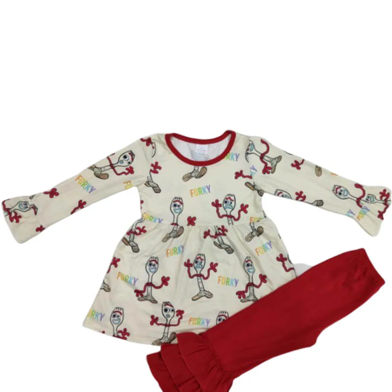 

High Quality Fashion Boutique Children Clothes 2pcs Baby girl set