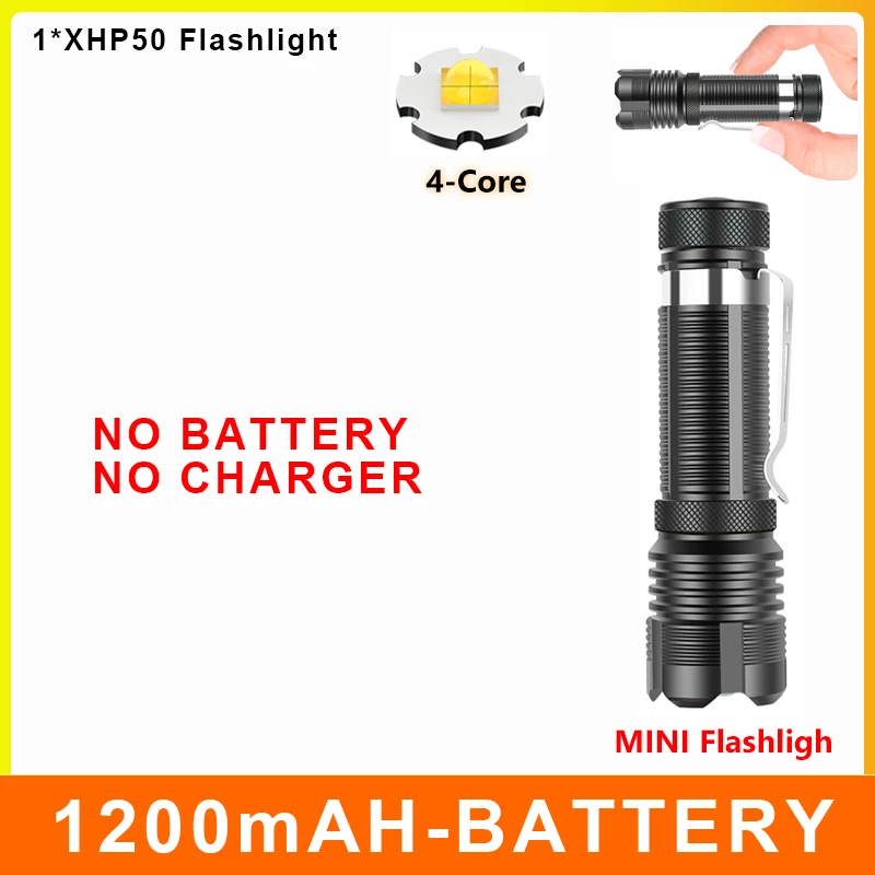 hyper tough torch 5000000LM Most Powerful LED Flashlight XHP199 USB Rechargeable Flash Light 5 Modes Zoom Torch Tactial Flash Lantern Use 26650 waterproof flashlights Flashlights